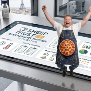 SHEEP TRUST PRO RESTAURANT RAPIDE by PARIS HUB — Logiciel Traçabilité & Suivi PMS | HACCP, DLC, Lots, Allergènes | Solution Numérique Restauration Rapide