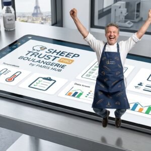 SHEEP TRUST PRO BOULANGERIE by PARIS HUB — Logiciel Traçabilité & Suivi PMS | HACCP, DLC, Lots, Allergènes | Solution Numérique Boulangerie Pâtisserie Traiteur