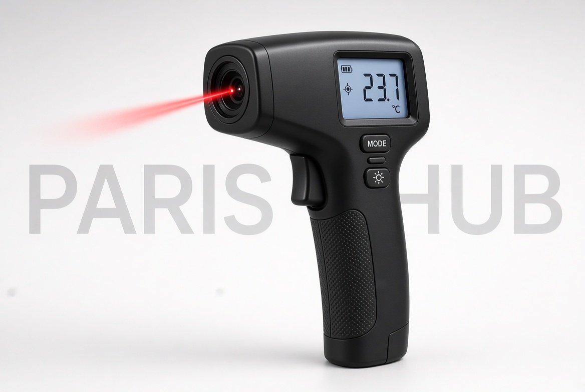Thermomètre Laser ThermoLaser Pro — Mesure de Température Infrarouge Sans Contact | Précision Industrielle | Paris HUB